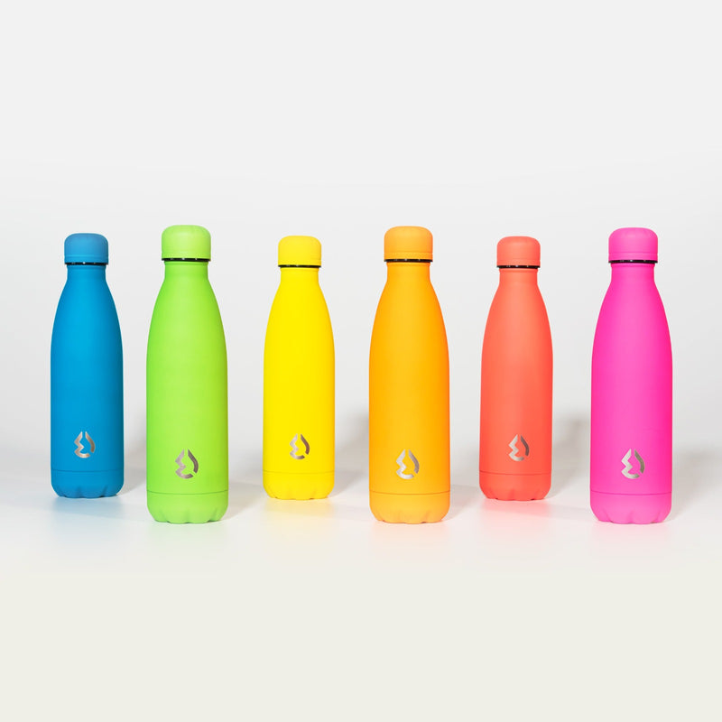 Water Revolution - Botella Térmica de Acero Inoxidable 500 ml Fluor, Color Pink