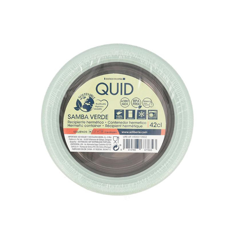 QUID Samba - Recipiente Redondo 0.42L con Interior en Acero Inoxidable