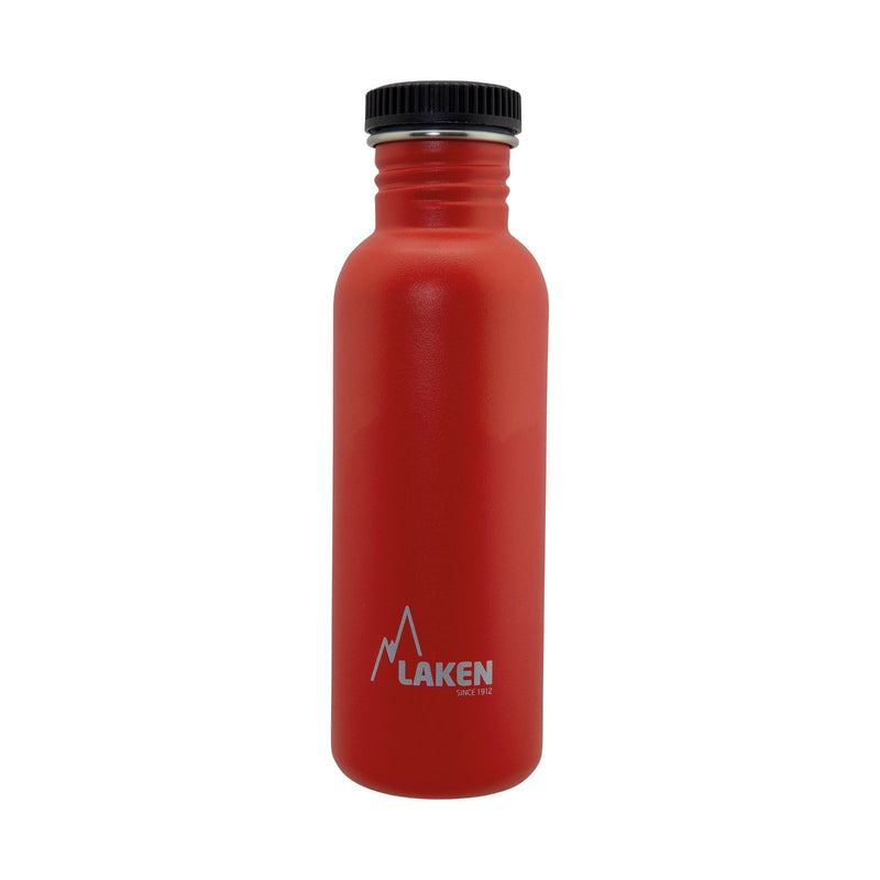 LAKEN Basic Steel - Botella de Agua 0.75L en Acero Inoxidable. Rojo