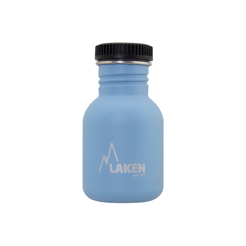 LAKEN Basic Steel - Botella de Agua 0.35L en Acero Inoxidable. Azul