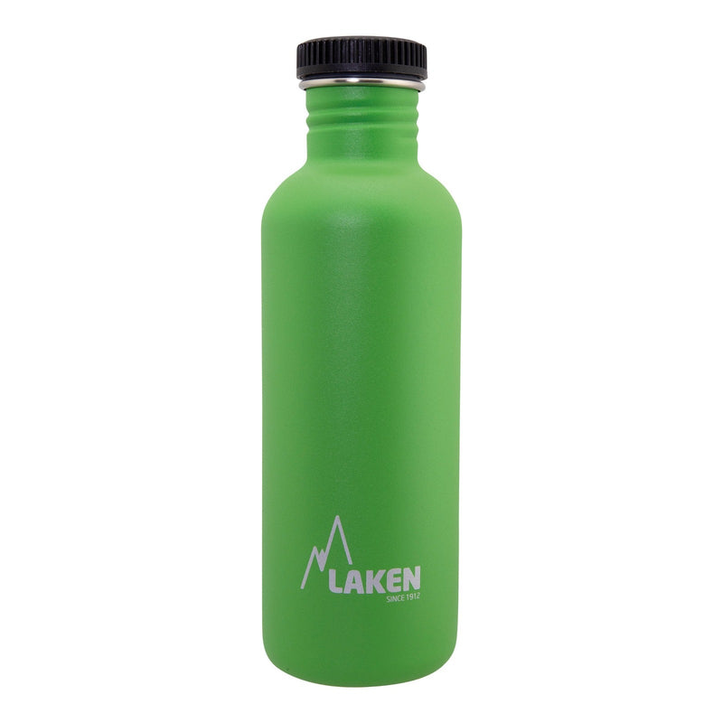 LAKEN Basic Steel - Botella de Agua 1L en Acero Inoxidable. Verde