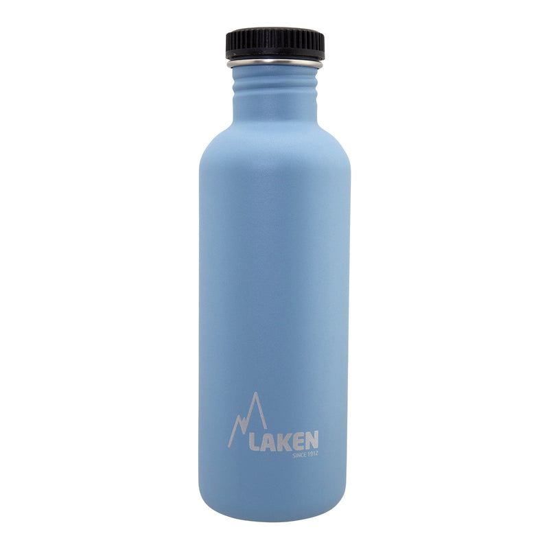 LAKEN Basic Steel - Botella de Agua 1L en Acero Inoxidable. Azul