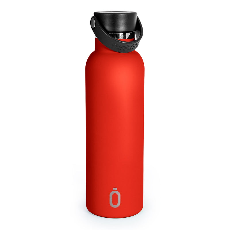Runbott Sport - Botella Térmica de 0.6L con Doble Pared de Acero y Capa Cerámica. Rojo
