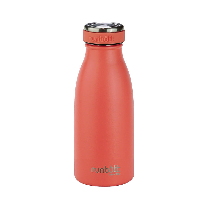 Runbott City - Botella Térmica de 0.35L en Acero Inoxidable 316 y Silicona. Coral