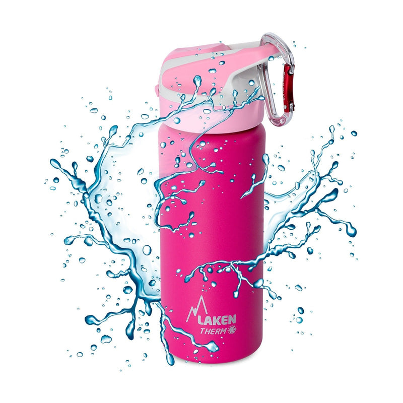 LAKEN Summit - Botella Térmica con Boquilla 0.5L en Acero Inoxidable. Fucsia