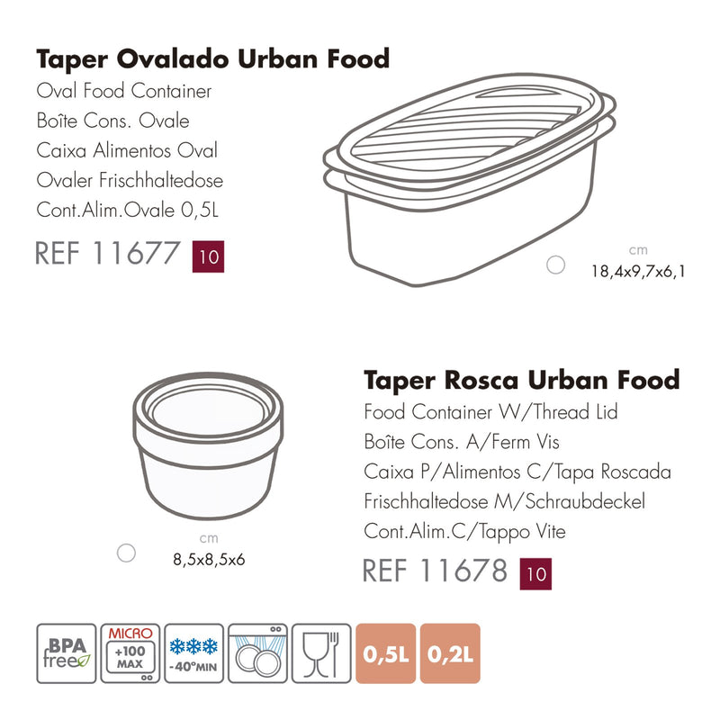 TATAY Urban Food Casual - Bolsa Térmica Porta Alimentos 3L con Recipientes, Dots Azul