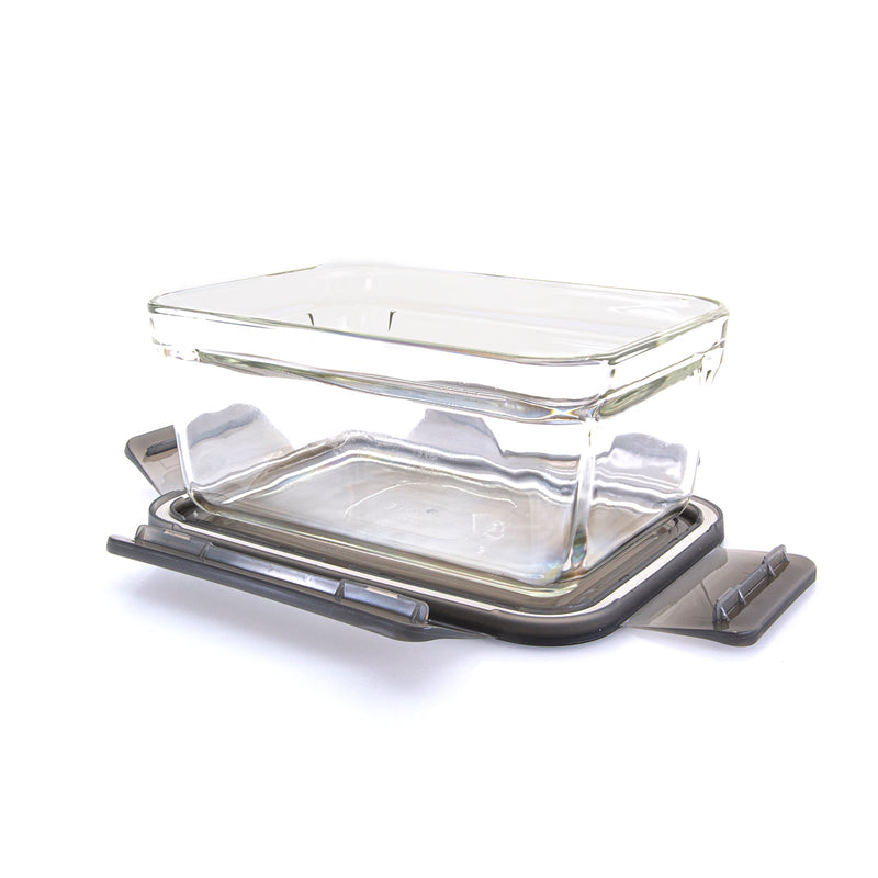 Productos Glasslock Oven Smart - Recipiente Rectangular en Vidrio Templado, Apto Horno, 1780 ml