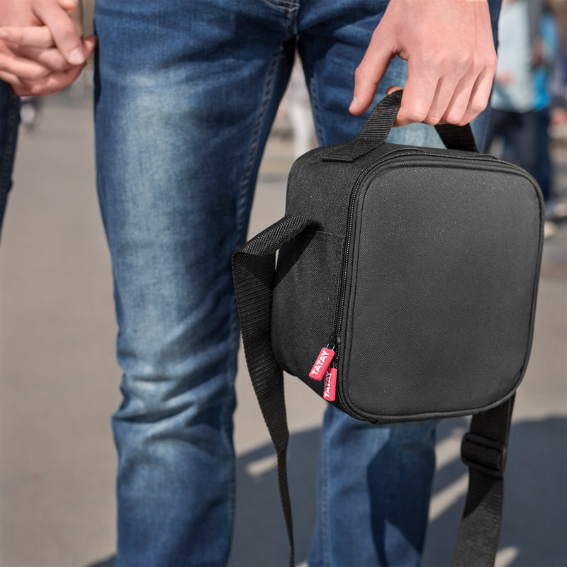 TATAY Kit Bolsa Térmica Porta Alimentos Urban Food y Botella Urban Drink, Negro