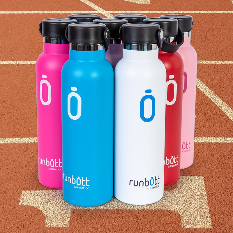 Runbott Sport - Botella Térmica de 0.6L con Doble Pared de Acero y Capa Cerámica. Rosa