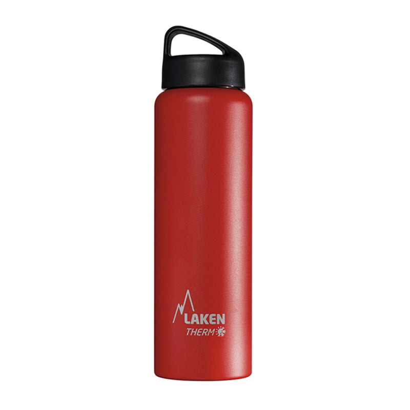 LAKEN Classic - Botella Térmica de Boca Ancha 1L en Acero Inoxidable. Rojo