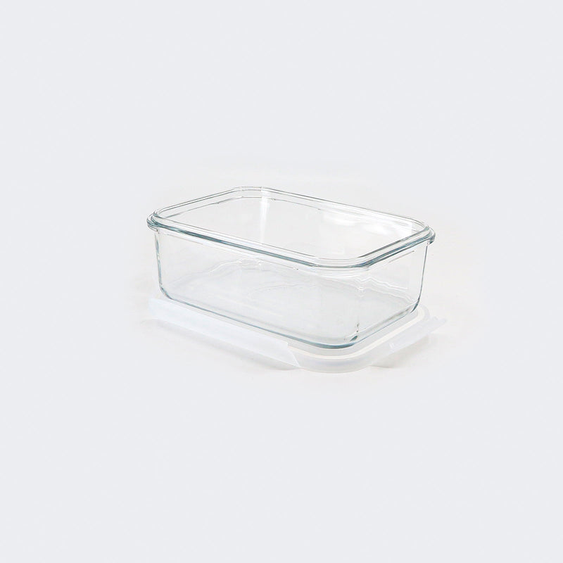 Glasslock Fancy - Recipiente Hermético Rectangular de 715 ml en Vidrio Templado