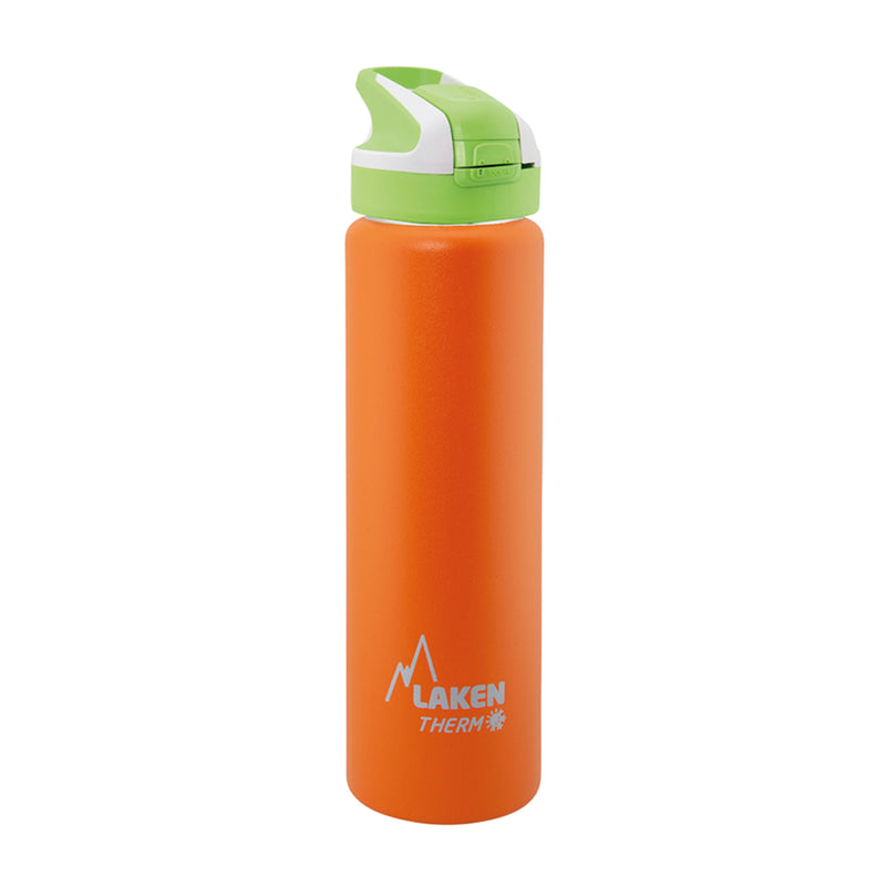 LAKEN Summit - Botella Térmica con Boquilla 0.75L en Acero Inoxidable. Naranja
