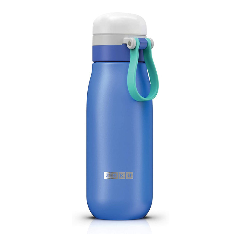 ZOKU Ultralight - Botella de Agua Reutilizable 0.5L en Acero Inoxidable. Azul
