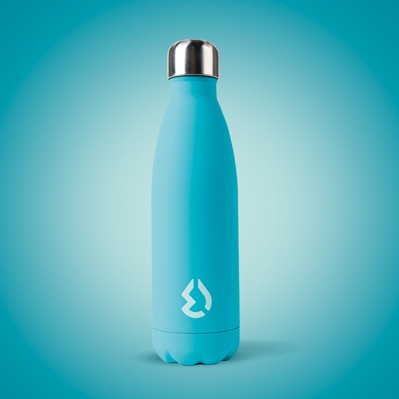 Water Revolution - Botella Térmica de Acero Inoxidable 500 ml, Rubber Color Turquoise