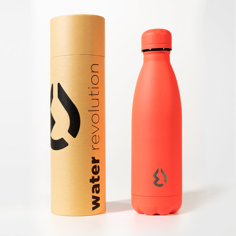Water Revolution - Botella Térmica de Acero Inoxidable 500 ml Fluor, Color Coral