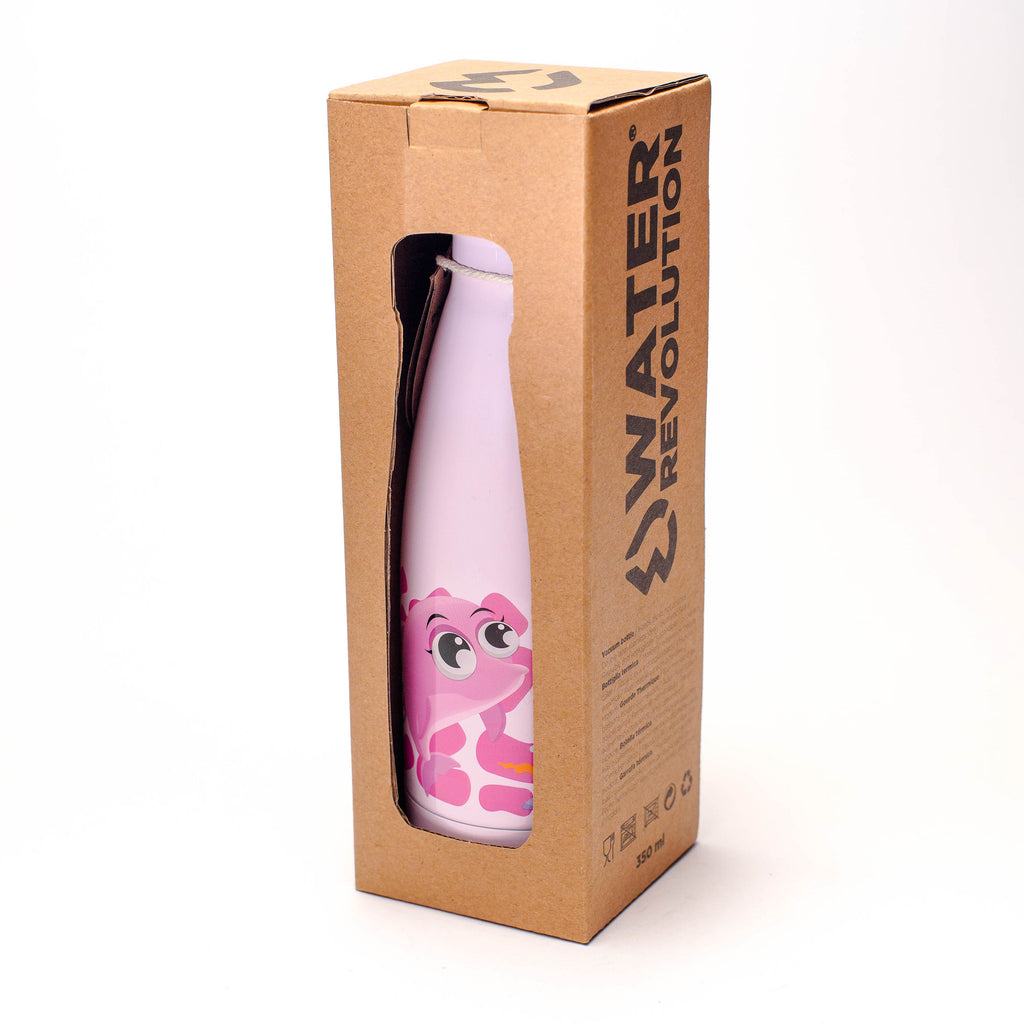 Botella térmica niños - 355 ml - Botella higiénica de acero - Hogar ECO