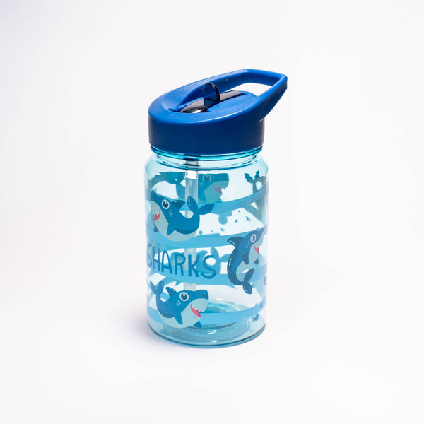 Water Revolution - Botella Infantil de Tritán 450 ml, Kids Tiburones